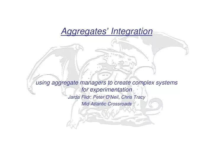 aggregates integration