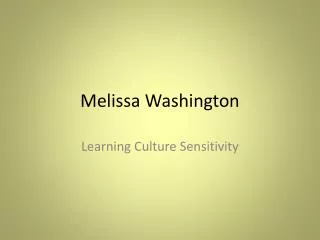 Melissa Washington