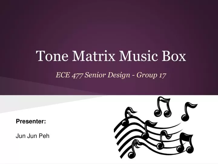 tone matrix music box