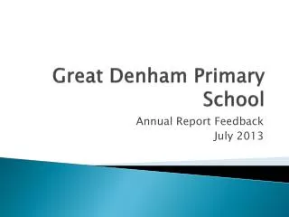 Great Denham Primary School