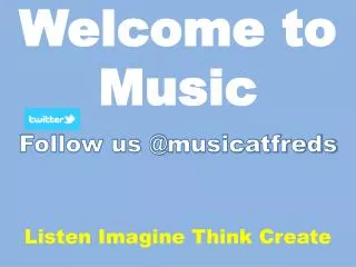 Welcome to Music