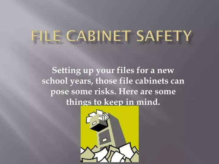 file cabinet safety