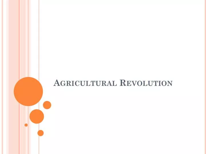 agricultural revolution