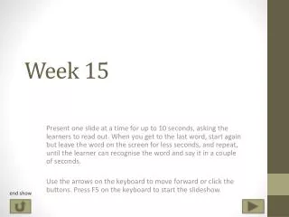 week 15