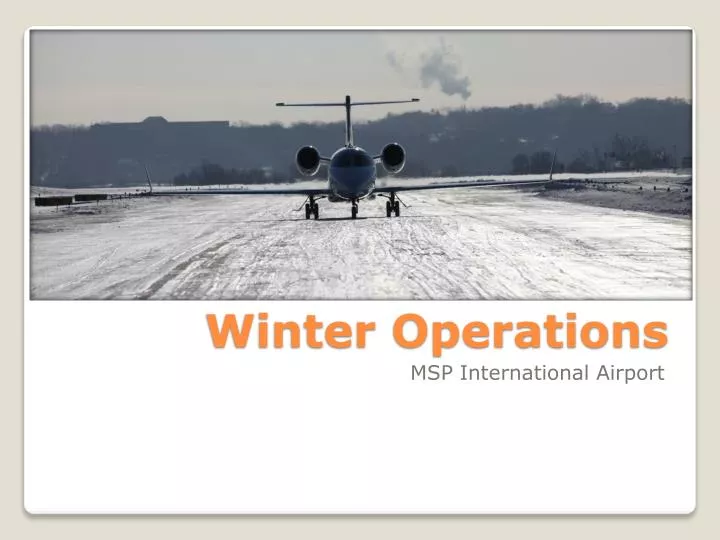 winter operations
