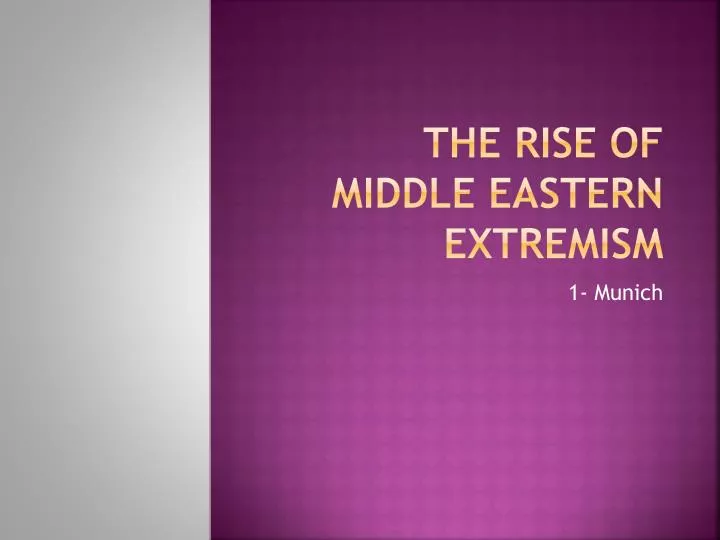 the rise of middle eastern extremism