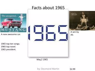 Facts about 1965