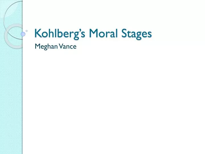 kohlberg s moral stages