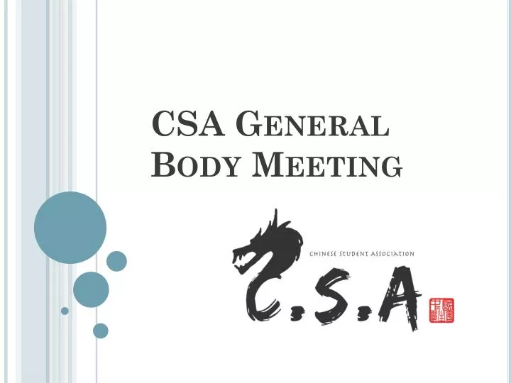 csa general body meeting