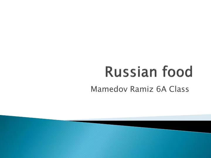 russian food