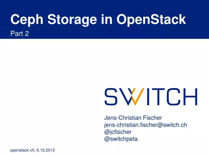 ceph storage in openstack