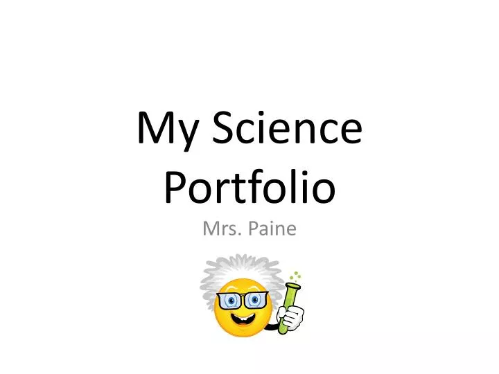 my science portfolio