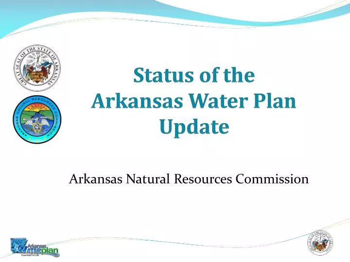 status of the arkansas water plan update