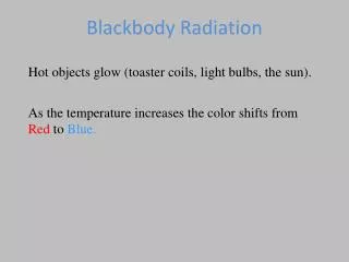 Blackbody Radiation