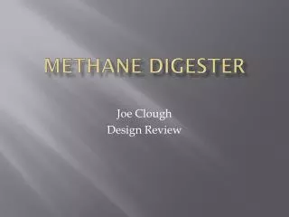 Methane Digester