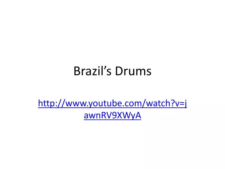 brazil s drums