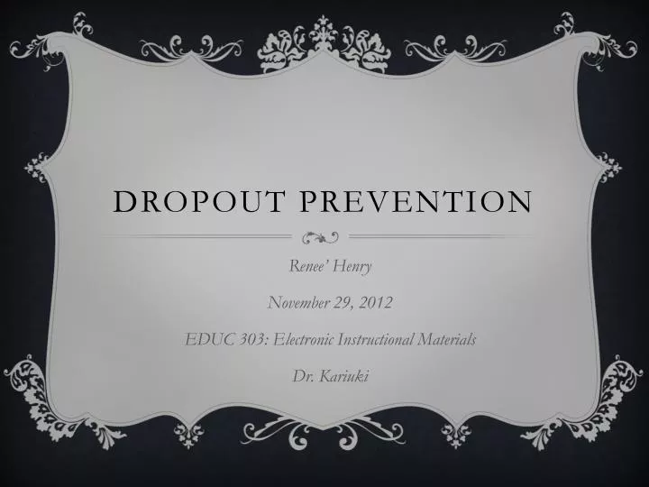 dropout prevention