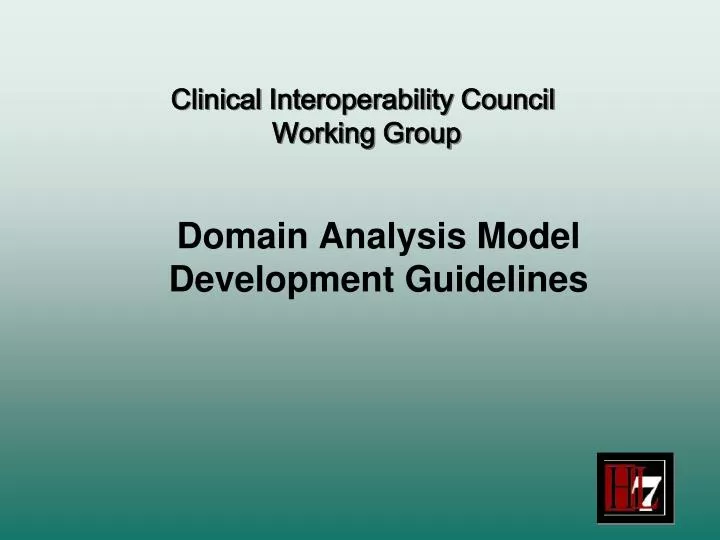 domain analysis model development guidelines