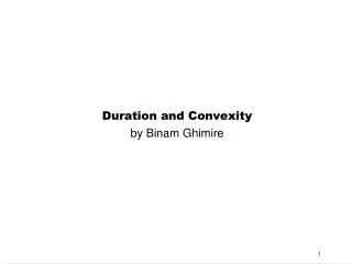 Duration and Convexity by Binam Ghimire