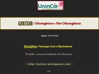 cistos odontog nicos e n o odontog nicos