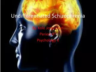 Undifferentiated Schizophrenia