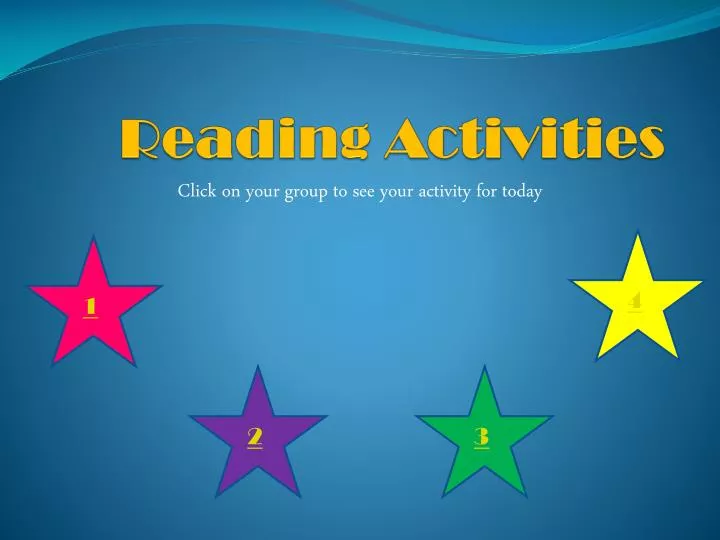 reading activities