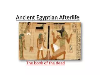 Ancient Egyptian Afterlife