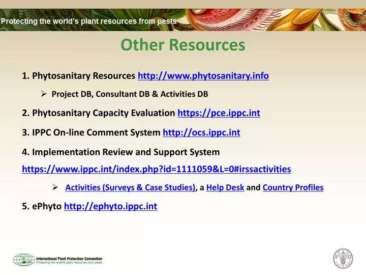 other resources