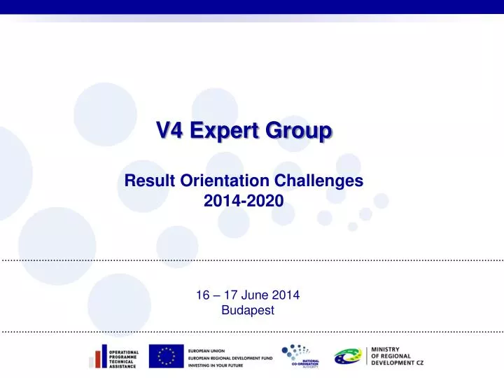 v4 expert group result orientation challenges 2014 2020