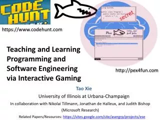 Teaching and Learning Programming and Software Engineering via Interactive Gaming