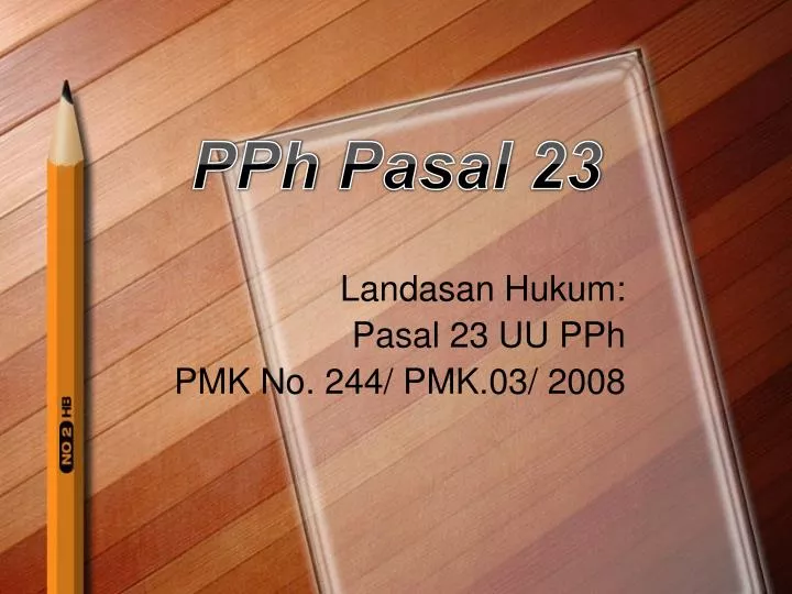 pph pasal 23