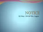 Notice - slide 1
