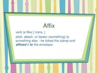 affix