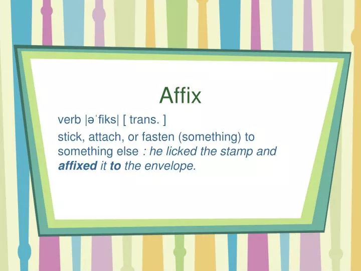 affix