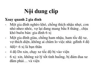Nội dung clip