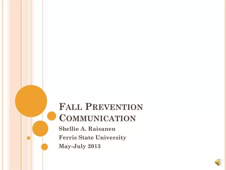 fall prevention communication