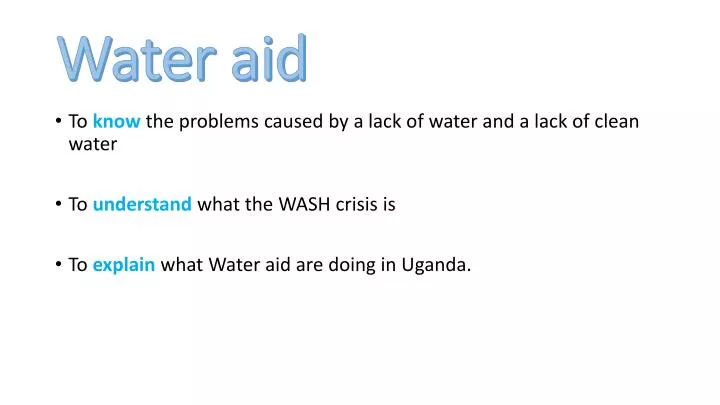 water aid