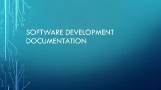 Software Development Documentation