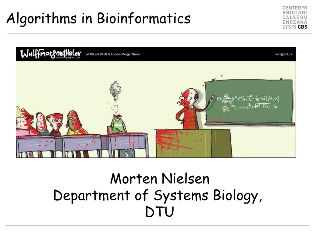 PPT - Algorithms in Bioinformatics PowerPoint Presentation, free ...
