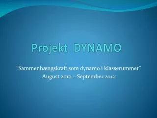 projekt dynamo