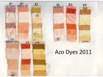 Azo Dyes 2011 - slide 1
