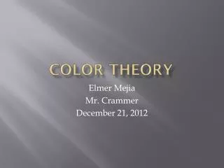 Color theory