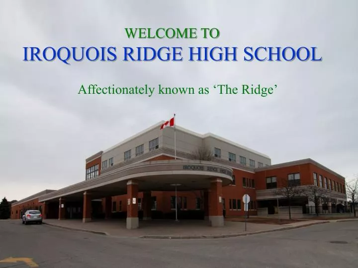 welcome to iroquois ridge high school