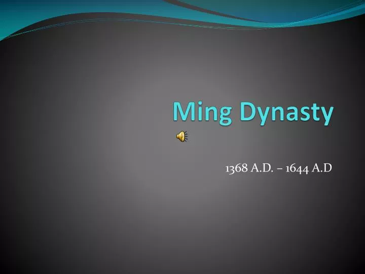 ming dynasty