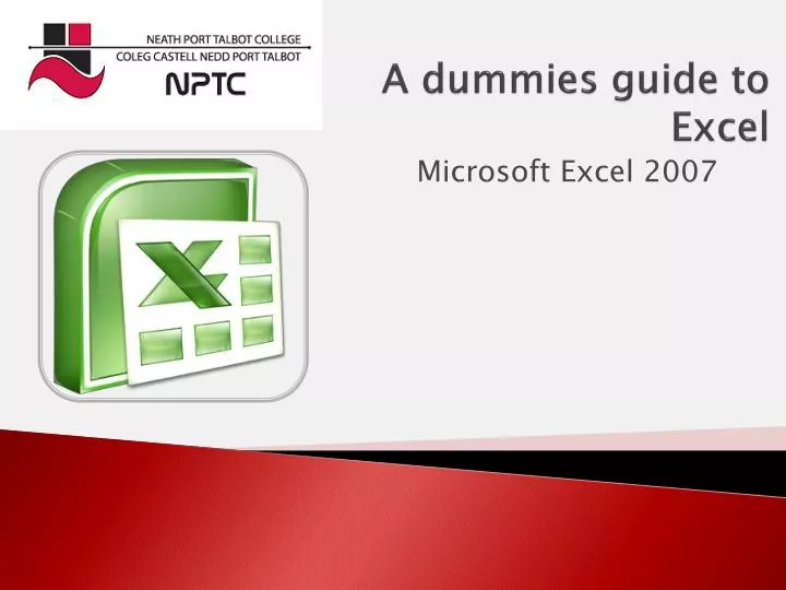 a dummies guide to excel