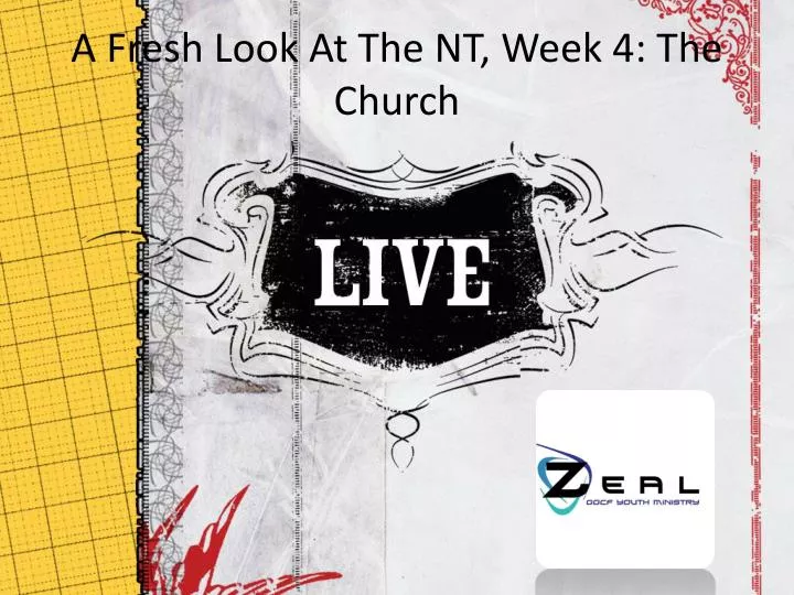 a fresh look at the nt week 4 the church