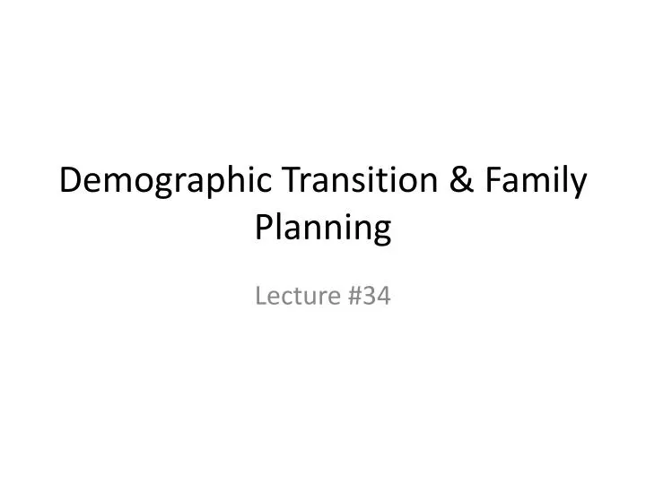 demographic transition family planning