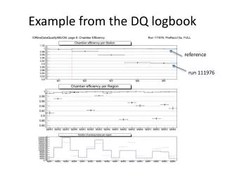 Example from the DQ logbook