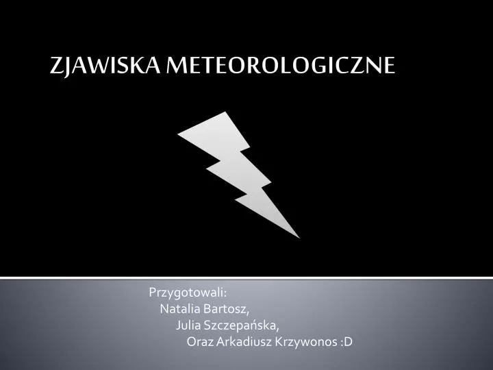 zjawiska meteorologiczne