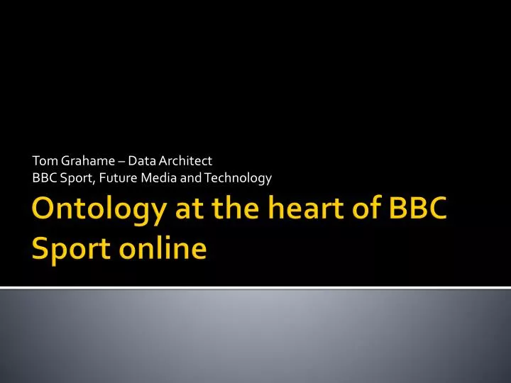 tom grahame data architect bbc sport future media and technology